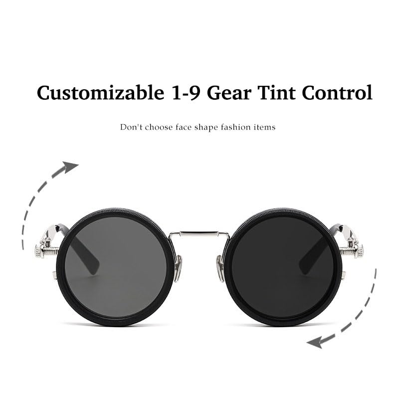 Organismt Glasses,Vision Guard Sunglasses Adjustable Tint Polarized ND Filter with 1-9 Gear Control,HD UV Protection3