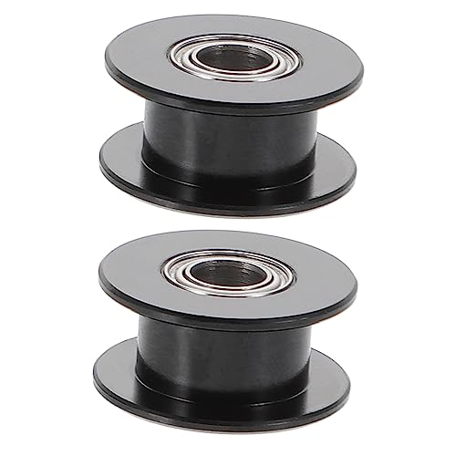 Gatuida 2pcs 20 Teeth Idler Pulley for 3d Printers with Bearings, Aluminium Alloy Synchronous Wheel, Wear-proof 2 Timing
