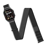 Compatibile con Apple Watch Band Ultra 2 49mm 44mm 40 41 45 38mm Fascia da braccio/caviglia in nylon iWatch Serie 9876 se S10 42mm 46mm(Black gray,42 44 45 49mm-S10 46)