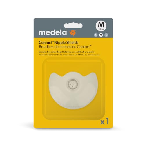 Medela Contact Nipple Shield for Breastfeeding | Medium Size (20m...