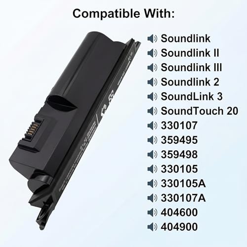 BUSFUIVA Replacement Battery 330107A, 330107, 359495 for Bose 404600, Soundlink, Soundlink 2, SoundLink 3, Soundlink II, SoundTouch 20 1.1V/2200mAh by BUSFUIVA - Image 2