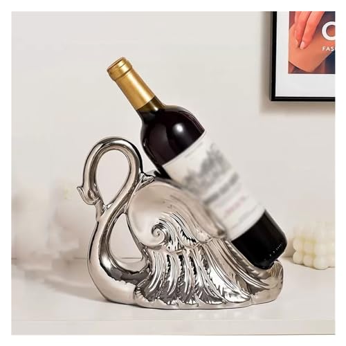 Soporte para botellas de vino moderno creativo cisne miniatura 3