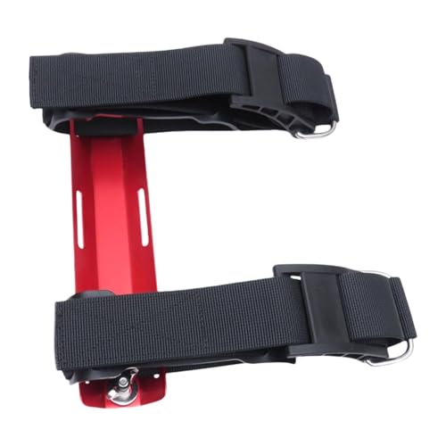 CAQYPVH Diving Backplate Bracket Dive Gas Cylinder Bracket Tank Band Back Plate Bracket for Outdoor Freediving Underwater Snorkeling, Red