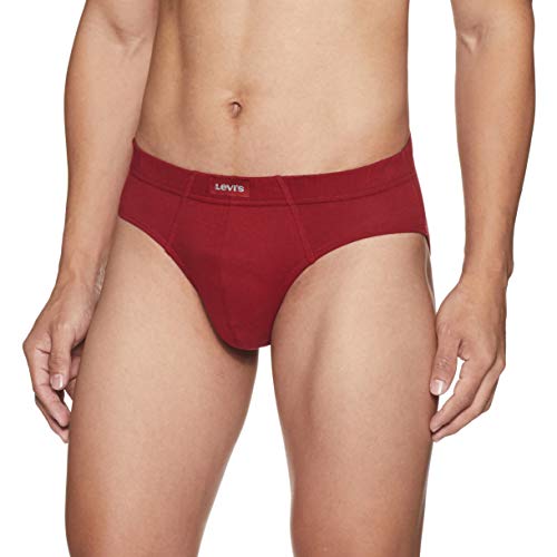 Image of Levi's 011 Comfort Brief for Men | 100% Pure Cotton | Breathable | Durable | Anti-Roll Waistband | Extra Supportive Gusset | Dual Layer 3D Pouch | Tagless & Zero Irritation Comfort | Pack of 3