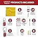 HiLKCO Lockout Tagout Station,Lock Out Tag Out Kits Electrical Industrial Grade OSHA Compliant Storage Panel Set with 1 Loto Station Board,14 Padlocks, 2 Lockout Hasps, 20 Tags,20Ties,1 Pen
