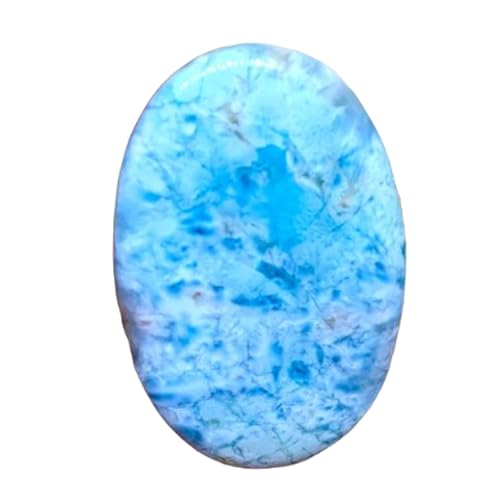 Larimar cabochon en vrac gemme naturelle 53x35x6mm fabrication bijoux DIY
