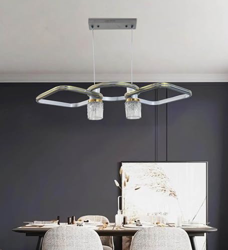 Image of Chandelier Light for Living Room Ceiling, Modern Hanging Light for Dining Table /Home Decoration, Jhumar /Jhoomer for Hall Ceiling (Cool, Warm and Natural White)