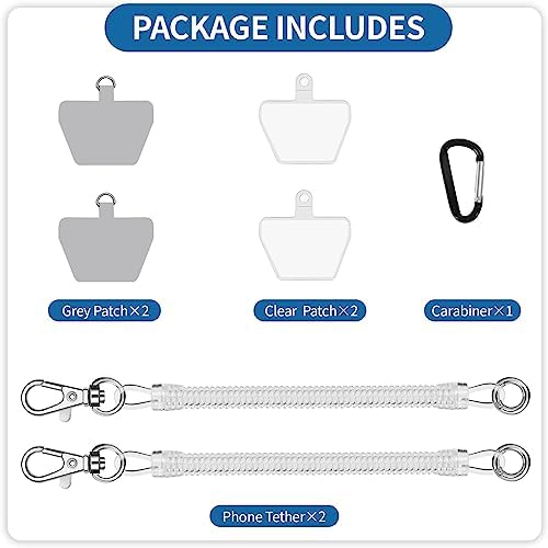 Doormoon Phone Tether Anti Theft, Phone Lanyard With Heavy Duty Carabiner