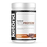 Ketogenic Protein Powder by Ketond - Low Carb, Rich in MCTs from Coconut and Macadamia Nut Powder, Whey Protein Isolate, Whole Eggs, Supports Weight Loss - Chocolate Fudge Brownie 20 servings