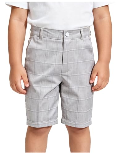 Image of Boy Shorts Kids Stretch School Uniform Clothes Flat Front Dress Casual Shorts with Pockets for Summer