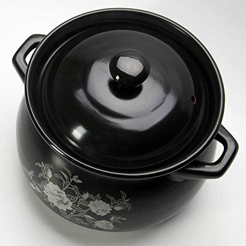 Cocotte en terre cuite noire grand format pour une cuisson lente parfaite