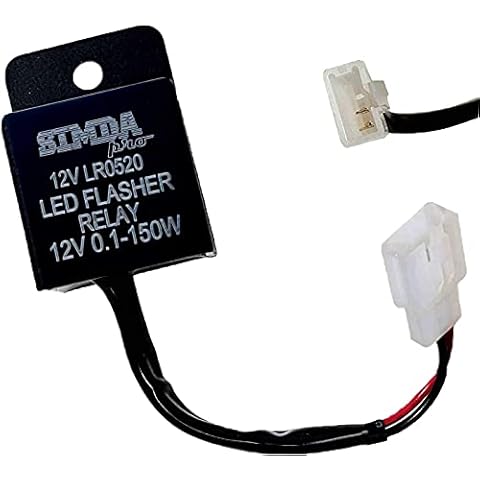 Universal Motorcycle Turn Signal Relay - 12 V 2 Pin LED Indicator Relay Indicator Generator Cover