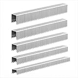 HW HAMWOO 20 Guage Galvanized T/50 Staples,5 Sizes Assorted Size Project Pack for Staple Gun or T-50 Stapler (1/4"+5/16"+3/8"+1/2"+9/16",2000 pcs)