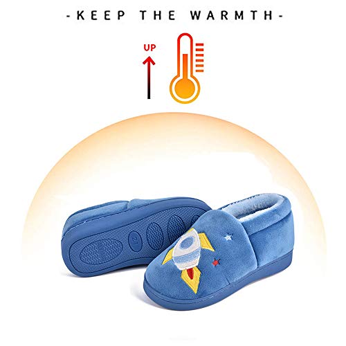 SITAILE Toddler Slippers Boys Girls House Shoes Little Kids Home Indoor Bedroom Cute Warm Winter Slipper - Image 5