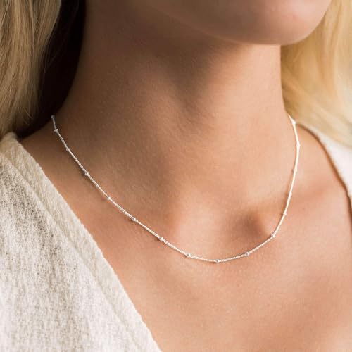 Image of Freekiss Layered Necklace Set for Women Stackable | Herringbone Snake Cuban Rope Chain, Dainty Choker, Layered Stackable, Non Tarnish, Hypoallergenic, Adjustable 14-18.5 inch