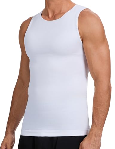 Mens Body Shaper Slimming Shirt Mens Compression Tank Top Shapewear Vest