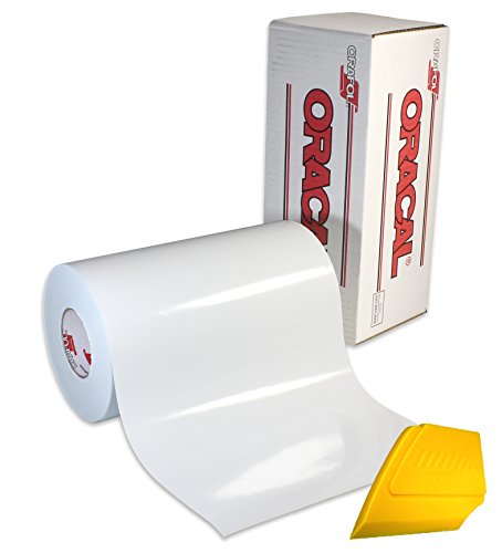 ORACAL 651 Vinyl 12" x 5ft White with Squeegee