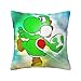 Federa per cuscino Yoshi 18 x 18 pollici moderna federa decorativa quadrata per divano letto auto soggiorno