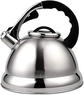 KETTLES Wygodny czajnik ze stali nierdzewnej 4,2 l duży rozmiar gazowa indukcyjna kuchenka restauracje do domu biura na zewnątrz srebrny 29,5 x 23,5 cm UOMUN