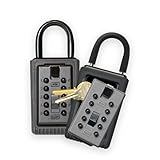 Kidde AccessPoint 001406 KeySafe 3-Key Portable Push Button Key Safe Box, Black