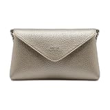 Arezzo Bolsa Tiracolo Feminina Envelope em Couro - Silver
