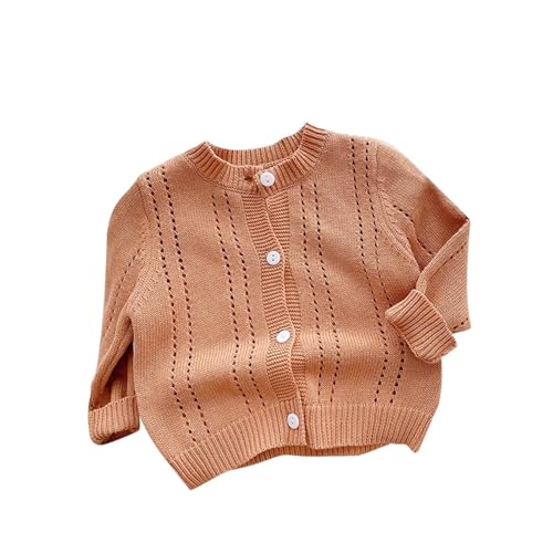 Toddler Baby Girls Boys Cardigan Sweater Knit Solid Color Long Sleeve Cardigans Warm School Fall Winter