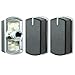 Spares2go Boutons de commutateur de commande pour Belling four cuisinière plaque (lot de 3, Argent/noir)