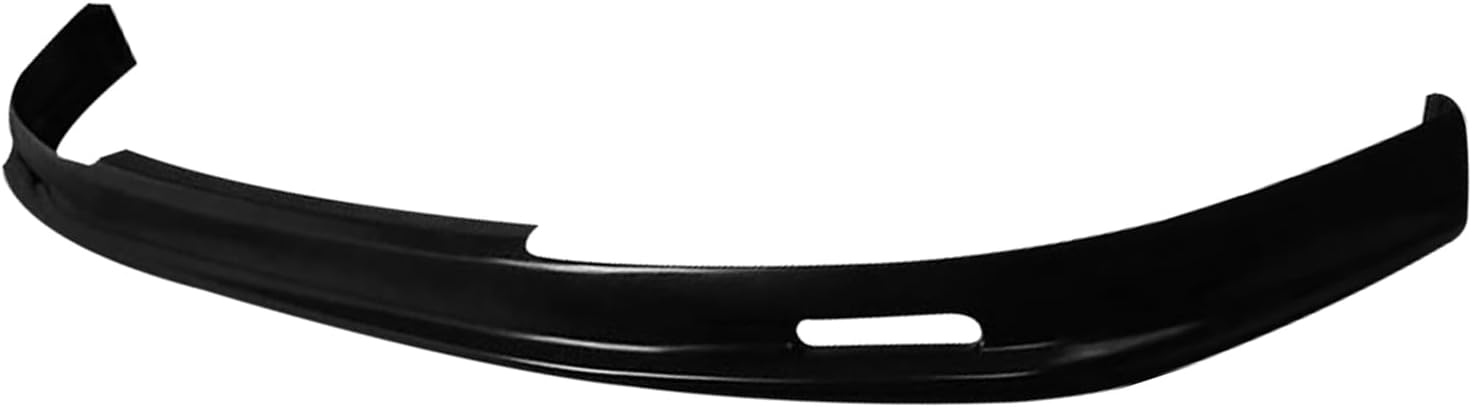 Front Bumper Lip, Compatible with 1993-1997 Honda Civic del Sol, Mugen Style Unpainted Black PU Polyurethane Air Dam Chin Spoiler Protector Splitter