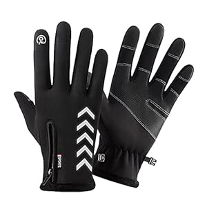 Benoon 1 paar thermische rijhandschoenen winddicht goede thermische isolatie anti-slip gevoelige touchscreen handschoenen voor fietsen touchscreen handschoenen waterdicht voor buiten