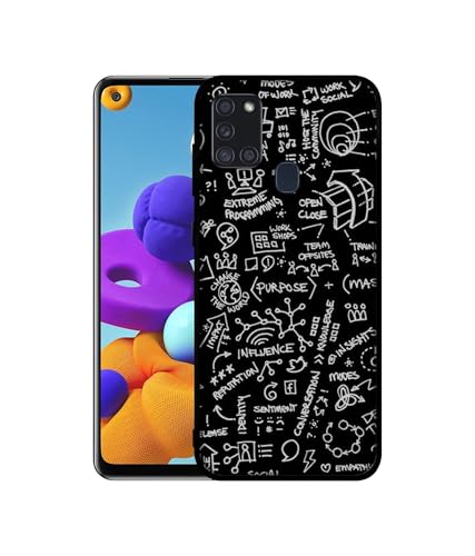 Image of Formulas Design Premium 2D Printed Metal Back Case Cover for Samsung Galaxy A21S 4G