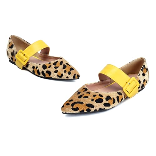 Pointed Toe Flats Women Walking Dolly Shoes2