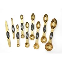 Cuillère Doseur Ezweiji Lot De 9 Tasses à Mesurer Et Cuillères Magnétiques Inox Double Tête Avec Niveleur