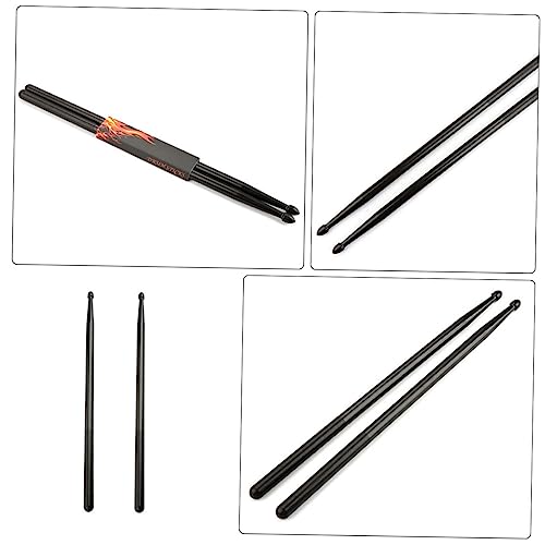 1 par de baquetas para batería con punta de nailon y mango antideslizante, para instrumentos de percusión, duraderas y de rendimiento profesional miniatura 3