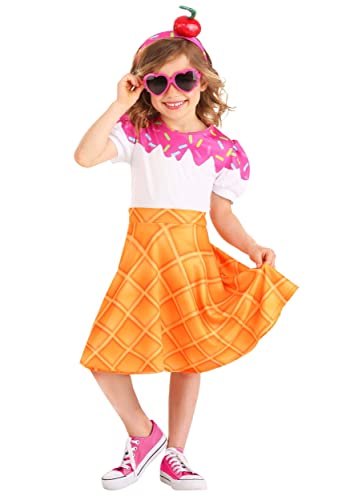 Disfraz de Cono de Helado para Niñas Toddler miniatura 2