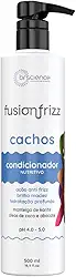 Condicionador para Cabelos Cacheados, Ondulados e Crespos Fusionfrizz Brscience 500ml – Nutrição Intensa, Controle do Frizz e Definição Natural dos Fios
