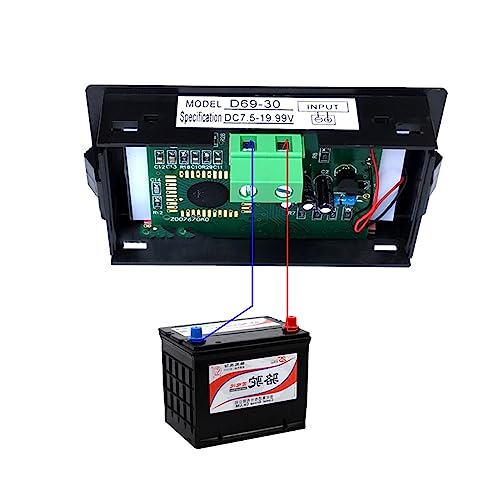 Voltmètre DC20-80V avec écran LCD rétroéclairé et anti-inverse