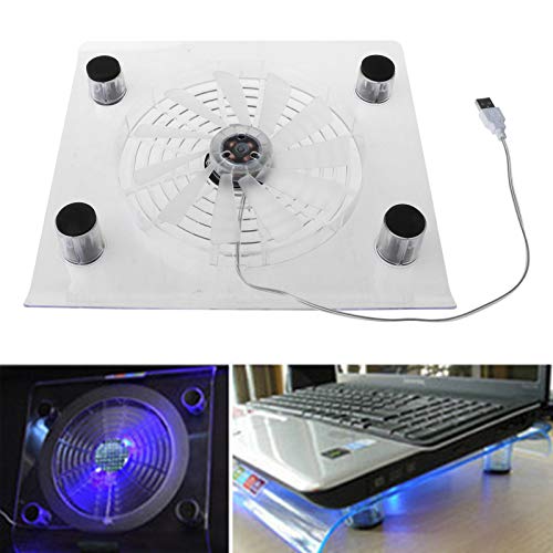 Base para portátil con ventilador grande LED 15" miniatura 4