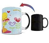 Morphing Mugs Looney Tunes - Tweety Bird - Valentines Day - One 11 oz Color Changing Heat Sensitive Ceramic Mug – Image Revealed When HOT Liquid Is Added!