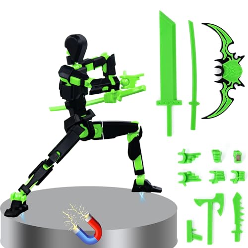 WNWBFM Model13 Action Figure,Magnetic Travel Toys for Kids, Lucky Robot 13 Movable Figures,Multiple Gestures and Play Styles,Tabletop Decorations and Gifts for Gaming Enthusiasts