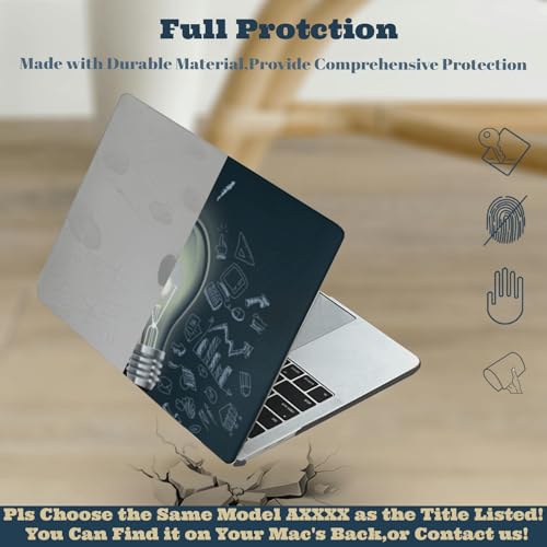 Funda Macbook Pro 13 Pulgadas Retina A1502 con Diseño de Bombilla para Estudiantes y Cafeterías 4