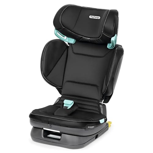 PEG Viaggio Flex Seggiolino Auto ISOFIX con Tecnologia Avanzata, Reclinabile, Pieghevole, Schienale Rinforzato, per Bambini da 100 a 150 cm (3-12 anni), 15-36 kg, Licorice