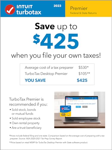 Intuit Turbotax Premier 2023 Tax Software thumb #2