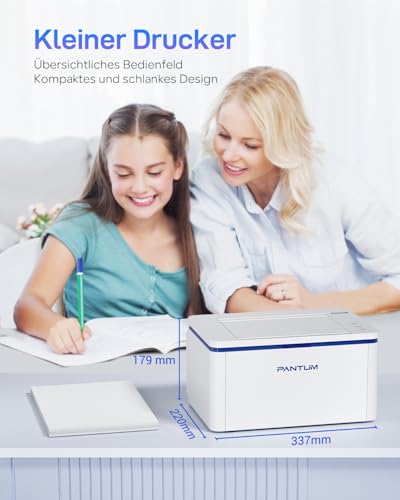 PANTUM BP2309W Laserdrucker Schwarz Weiss, Drucker WLAN, Airprint, Mopria, Klein für Heim & Büro, 20ppm, Inklusive 500-Seiten-Start-Tonerkartusche – Bild 5