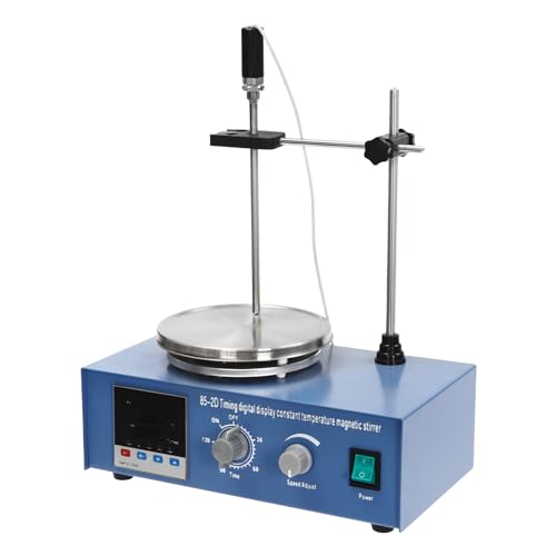 Max 33.82oz Stirring Volume Digital Heated Magnetic Stirrer, Magnetic Stirrer, 110V 0-2400rpm Multiple Function Laboratory Heating Stirring Machine for Stirring and Mixing