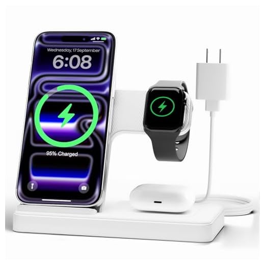 GETPALS Wireless Charger iPhone Charging Station for Apple Multiple Devices