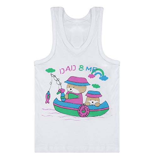 Image of superminis Cotton Vests /Baniyan /Inner Wear - Regular Fit, Sleeveless, Printed Sandos for Girls, Boys and Kids