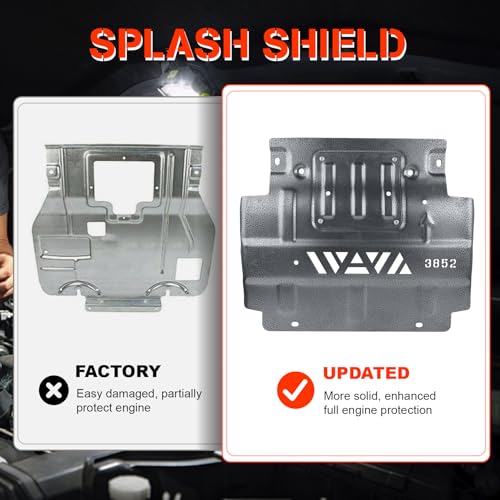 Image of Engine Splash Shield Compatible with 2015 2016 2017 2018 2019 2020 2021 2022 Ford F-150 2.7L 3.3L 3.5L Replaces# FL3Z-5D032-D FL3Z5D032D Front Lower