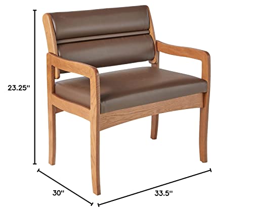 Wooden Mallet Dwba1-1Movm Bariatric Chair, Medium Oak #TOP7