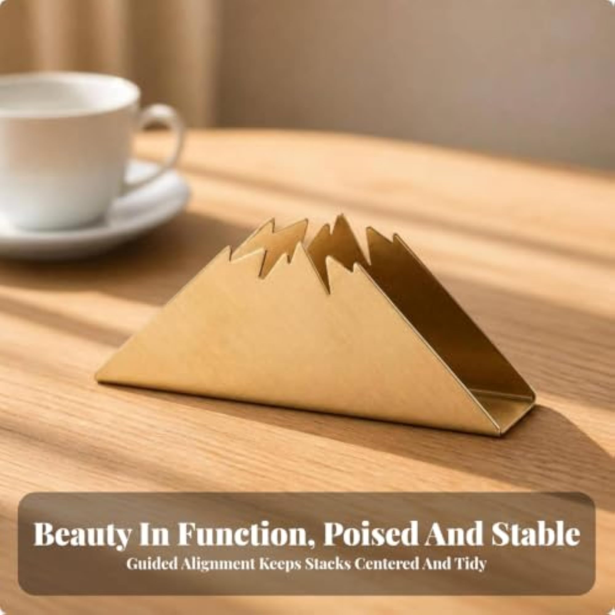 Compact Minimalist Metal Paper Napkin Holder