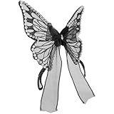 GALPADA Adorno para Botella de Vino Negro Alas de Insecto, Accesorio Navideño Decorativo para Fiestas, Manualidades Botellas y Complementos para Vino, Adecuado para Ambiente Festivo